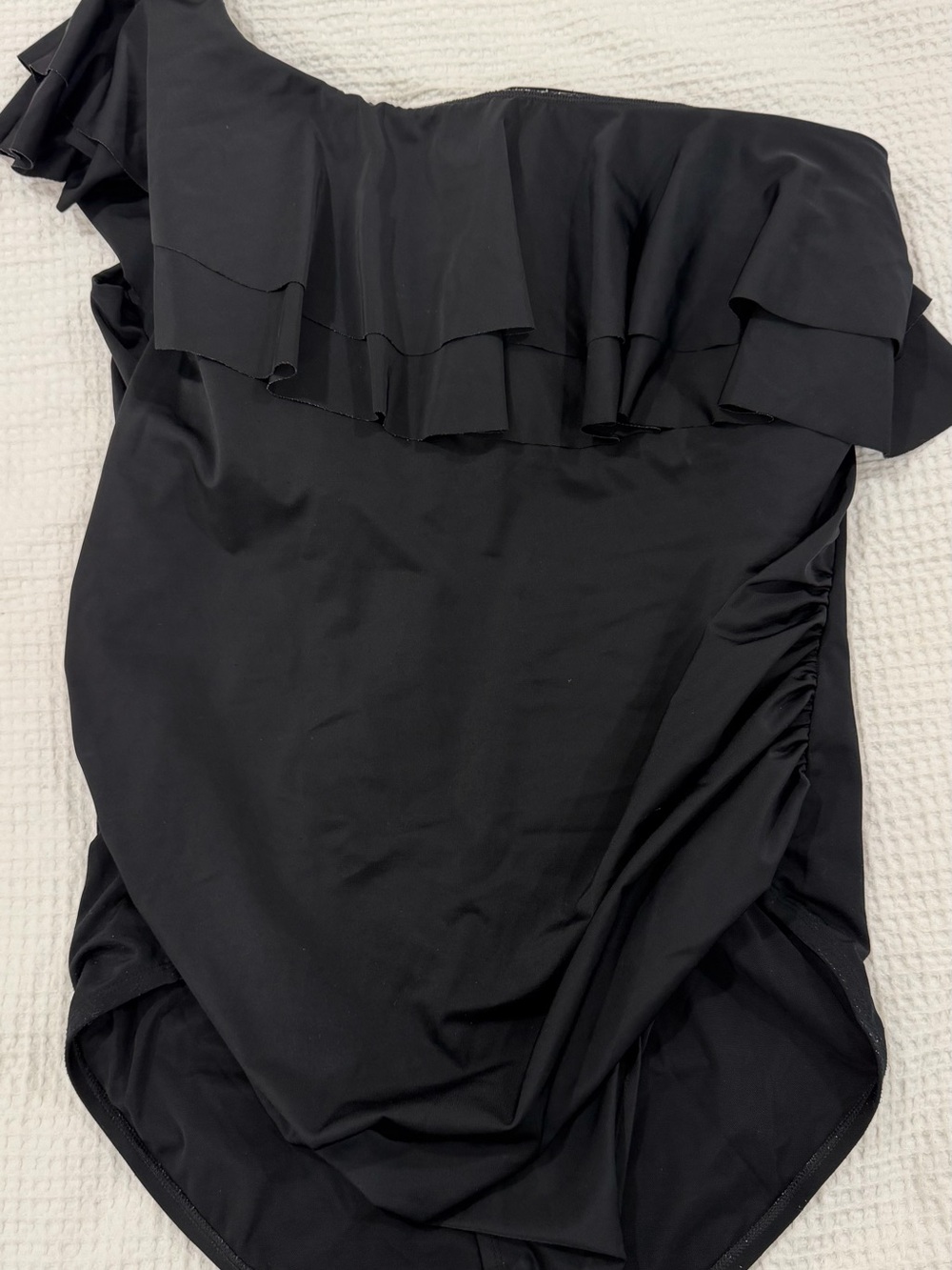 Swim by Cacique - Women’s Black One-Shoulder Bathing Suit